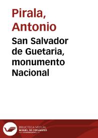 San Salvador de Guetaria, monumento Nacional