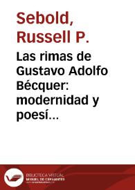 Las rimas de Gustavo Adolfo Bécquer: modernidad y poesía desnuda