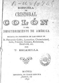 Historia de Cristóbal Colón y del descubrimiento de América