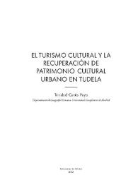 El turismo cultural y la recuperación de patrimonio cultural urbano en Tudela