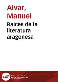 Raíces de la literatura aragonesa