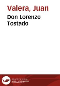 Don Lorenzo Tostado