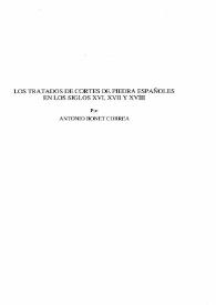 Los tratados de cortes de piedra españoles en los siglos XVI, XVII y XVIII