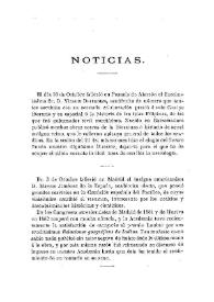 Noticias. Boletín de la Real Academia de la Historia, tomo 33 (noviembre 1898). Cuaderno V