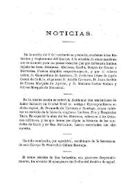 Noticias. Boletín de la Real Academia de la Historia, tomo 33 (diciembre 1898). Cuaderno VI