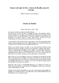Sonetos del siglo de Oro: Alonso de Bonilla, Juan de Ovando
