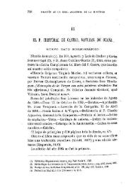 El P. Cristóbal de Castro, natural de Ocaña. Nuevo dato bibliográfico