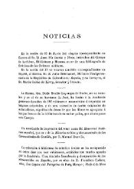 Noticias. Boletín de la Real Academia de la Historia, tomo 35 julio-septiembre 1899). Cuadernos I-III