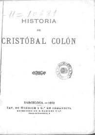 Historia de Cristóbal Colón