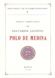 Obras completas de Salvador Jacinto Polo de Medina
