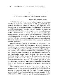Una carta de D. Leandro Fernández de Moratín