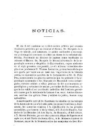 Noticias. Boletín de la Real Academia de la Historia, tomo 36 (junio 1900). Cuaderno VI