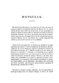 Noticias. Boletín de la Real Academia de la Historia, tomo 38 (enero 1901). Cuaderno I