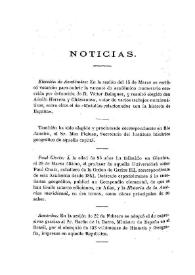 Noticias. Boletín de la Real Academia de la Historia, tomo 38 (abril 1901). Cuaderno IV