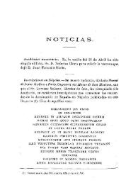 Noticias. Boletín de la Real Academia de la Historia, tomo 38 (mayo 1901). Cuaderno V