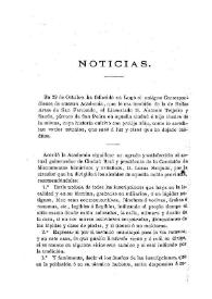 Noticias. Boletín de la Real Academia de la Historia, tomo 39 (noviembre 1901). Cuaderno V