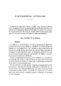 Documentos oficiales [Discursos leídos el 24 de mayo de 1902 en el Festival Académico con motivo de la mayoría de edad de Alfonso XIII]