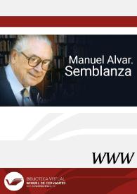 Hispanoamérica y la obra lingüística de Manuel Alvar