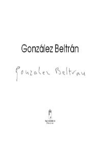 González Beltrán : [catálogo de exposición]