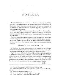 Noticias. Boletín de la Real Academia de la Historia, tomo 42 (enero 1903). Cuaderno I