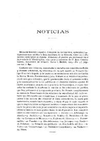Noticias. Boletín de la Real Academia de la Historia, tomo 42 (marzo 1903). Cuaderno III