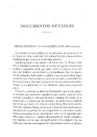 Documentos oficiales. Boletín de la Real Academia de la Historia. Tomo 43. Octubre 1903. Cuaderno IV