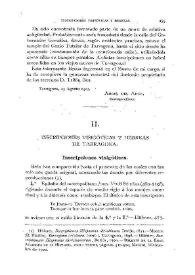 Inscripciones visigóticas y hebreas de Tarragona