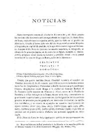 Noticias. Boletín de la Real Academia de la Historia, tomo 44 (1904). Cuaderno VI