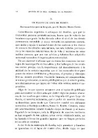 Un pleito de Lope de Rueda : (Nuevas noticias para su biografía, por D. Narciso Alonso Cortés)