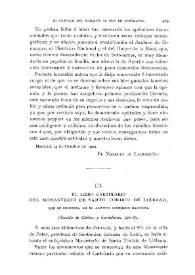 El libro cartulario del Monasterio de Santo Toribio de Liébana, que se conserva en el Archivo Histórico Nacional