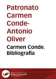 Carmen Conde. Bibliografía