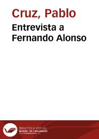 Entrevista a Fernando Alonso