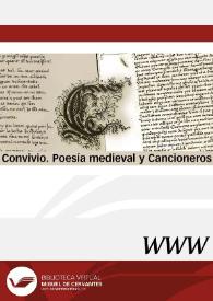 Convivio. Poesía medieval y Cancioneros