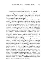 D. Pedro IV de Aragón y la Corte de Francia