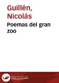 Poemas del gran zoo