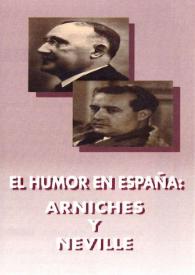 El humor en España : Carlos Arniches y Edgar Neville