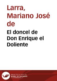 El doncel de Don Enrique el Doliente