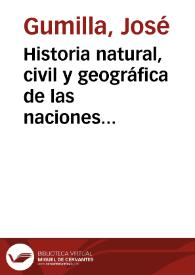 Historia natural, civil y geográfica de las naciones situadas en las riveras del río Orinoco