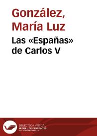 Las «Españas» de Carlos V