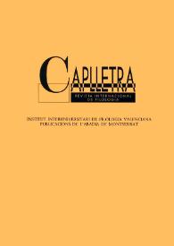 Caplletra: Revista Internacional de Filologia