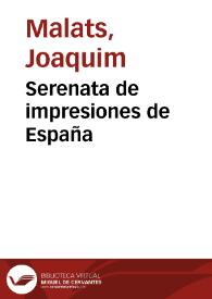 Serenata de impresiones de España