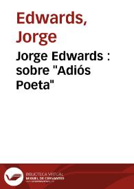 Jorge Edwards : sobre 