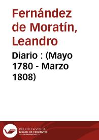 Diario : (Mayo 1780 - Marzo 1808)