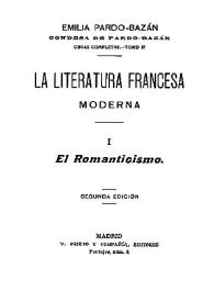 La literatura francesa moderna. El Romanticismo