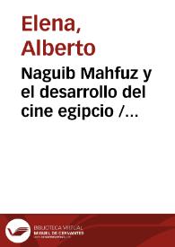 Naguib Mahfuz y el desarrollo del cine egipcio