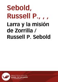 Larra y la misión de Zorrilla