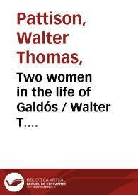 Two women in the life of Galdós
