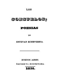 Los consuelos ; poesías [1834]