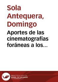 Aportes de las cinematografías foráneas a los recientes proyectos del audiovisual en Canarias : el I.C.A.I.C.
