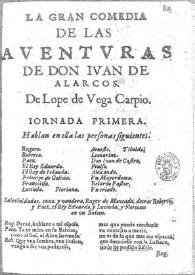 Las aventuras de Don Juan de Alarcos : gran comedia